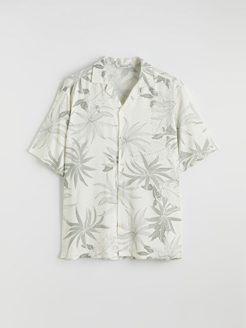 LCW Vision Regular Fit Resort Yaka Desenli Erkek Gömlek - S6KY49Z8-LS5