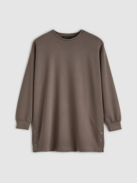 LCWAIKIKI Classic Soft Touch Oversize Kadın Sweatshirt Tunik - S6KY52Z8-H55