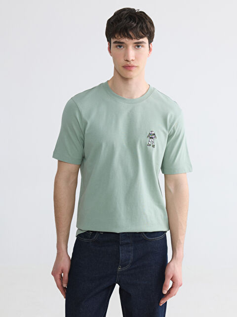 XSIDE Bisiklet Yaka Toy Story Nakışlı Erkek Tişört