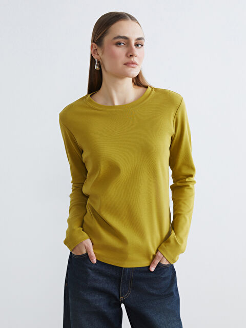 LCWAIKIKI Basic Bisiklet Yaka Kadın Body - S6L043Z8-GMJ