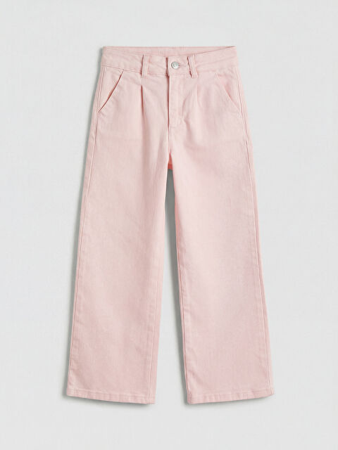 LC WAIKIKI Wideleg Kız Çocuk Gabardin Pantolon - S6L047Z4-ZW0