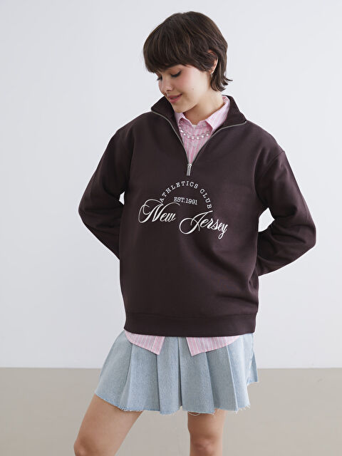 XSIDE ქალი ყავისფერი თბილი ზედა - S6L074Z8-D2N