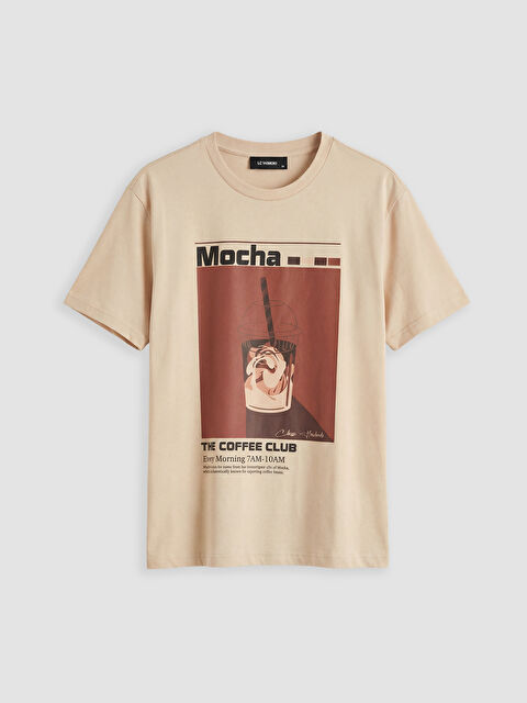 LC WAIKIKI Bisiklet Yaka Baskılı Kadın Tişört - S6L119Z8-FXQ