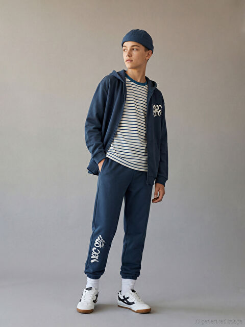 LCW Kids NYC Baskılı Erkek Çocuk Jogger Eşofman Altı - S6L191Z4-HJT