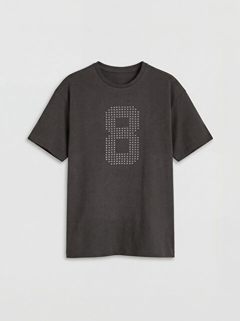 LCW Kids Taşlı Kız Çocuk Tişört