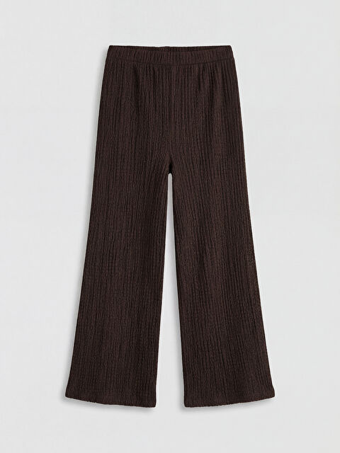 LCW Kids Beli Lastikli Kız Çocuk Geniş Paça Pantolon - S6L228Z4-JR3