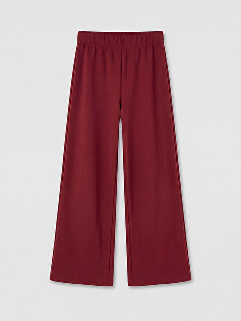 LCW Kids Beli Lastikli Geniş Paça Kız Çocuk Eşofman Altı