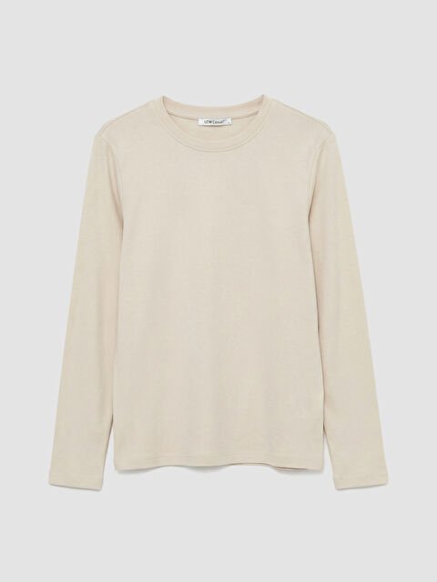 LCWAIKIKI Basic Bisiklet Yaka Kadın Body - S6L260Z8-1D3