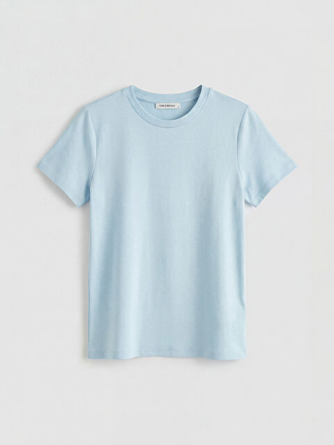 LCW EVERYDAY Bisiklet Yaka Soft Touch Kadın Tişört	 - S6L266Z8-G9Q