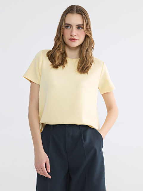 LCW EVERYDAY Crew Neck Soft Touch Women's T-Shirt