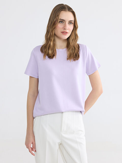 LCW EVERYDAY Crew Neck Soft Touch Women's T-Shirt