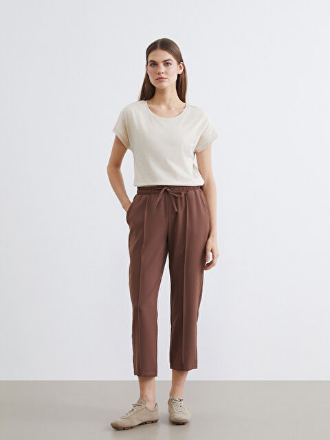 LCW ECO Beli Lastikli Kadın Pantolon - S6L352Z8-924