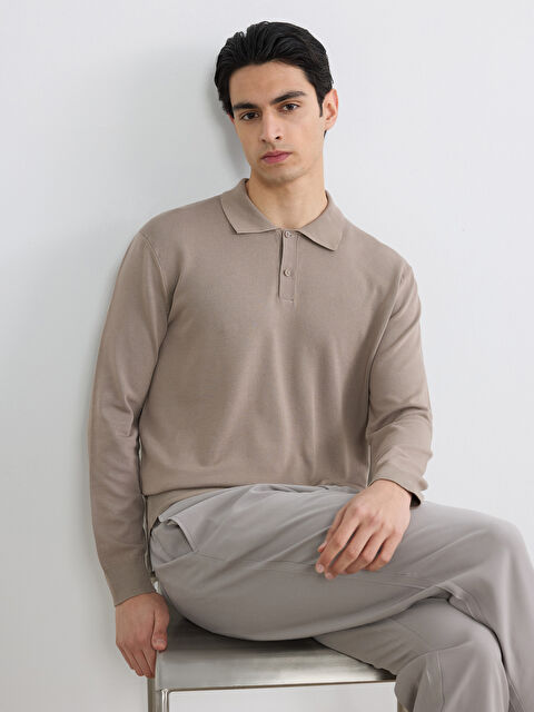 LCW Vision Polo Yaka Triko Erkek Kazak - S6L359Z8-ZNS