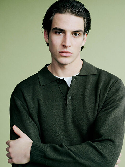 LCW Vision Polo Yaka Triko Erkek Kazak - S6L359Z8-CZE