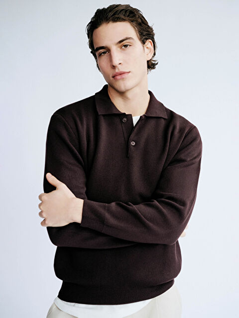 LCW Vision Polo Yaka Triko Erkek Kazak - S6L359Z8-ZQP