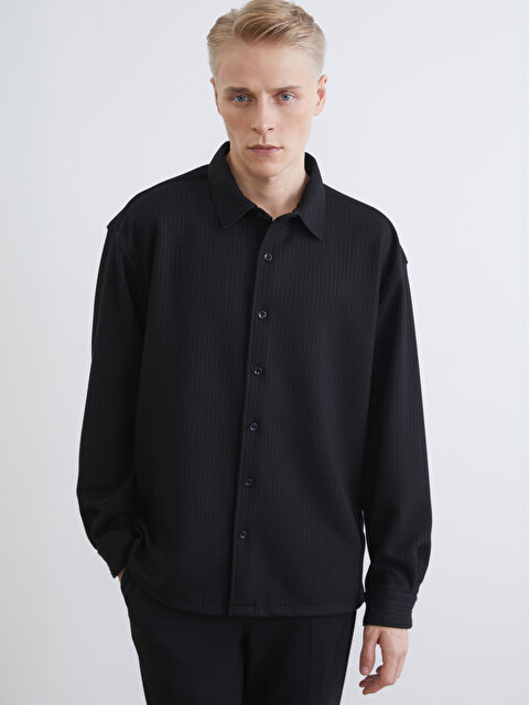 LCW Vision Regular Fit Çizgili Erkek Gömlek - S6L431Z8-CVL