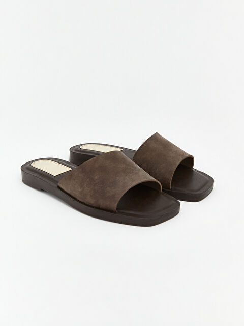 LCW STEPS Küt Burunlu Tek Bantlı Kadın Terlik - S6L496Z8-RKQ