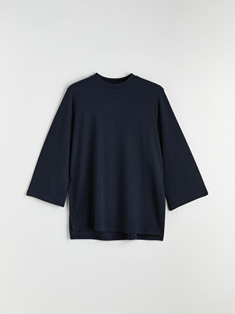 LCW Modest Soft Touch Oversize Kadın Sweatshirt Tunik - S6L504Z8-HRZ