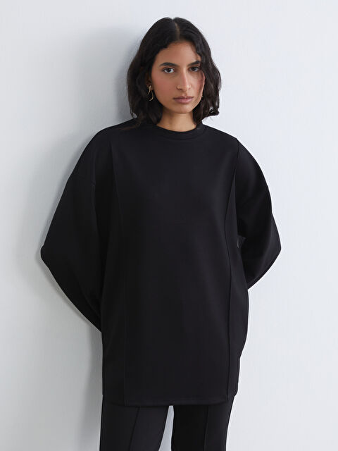 LCW Modest Soft Touch Kadın Sweatshirt Tunik - S6L505Z8-CVL