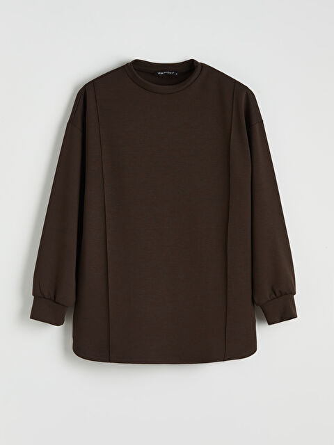 LCW Modest Soft Touch Kadın Sweatshirt Tunik	 - S6L505Z8-HMK