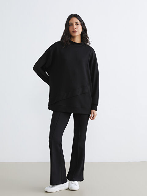 LCW Modest İspanyol Paça Dikiş Detaylı Kadın Eşofman Altı - S6L506Z8-CVL