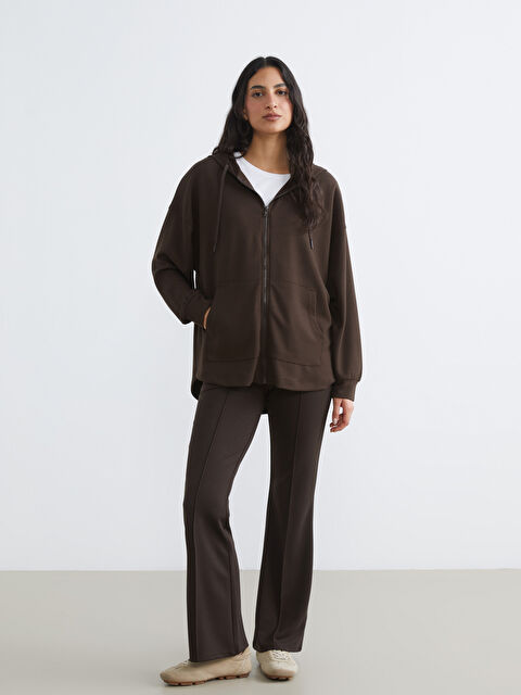 LCW Modest İspanyol Paça Dikiş Detaylı Kadın Eşofman Altı - S6L506Z8-HMK