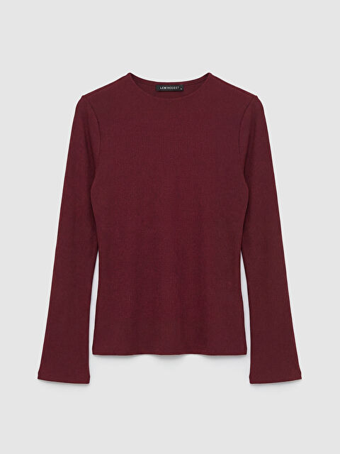 LCW Modest Bisiklet Yaka Fitilli Kadın Body - S6L507Z8-HNV