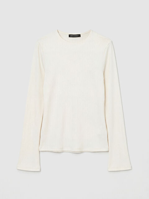 LCW Modest Bisiklet Yaka Fitilli Kadın Body - S6L507Z8-R9J