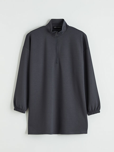 LCW Modest Soft Touch Oversize Kadın Sweatshirt Tunik - S6L509Z8-HPL