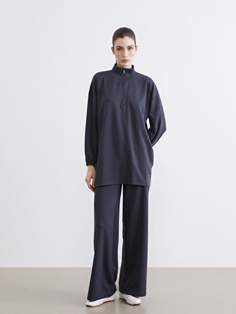 LCW Modest Beli Lastikli Geniş Paça Kadın Eşofman Altı	 - S6L510Z8-HPL