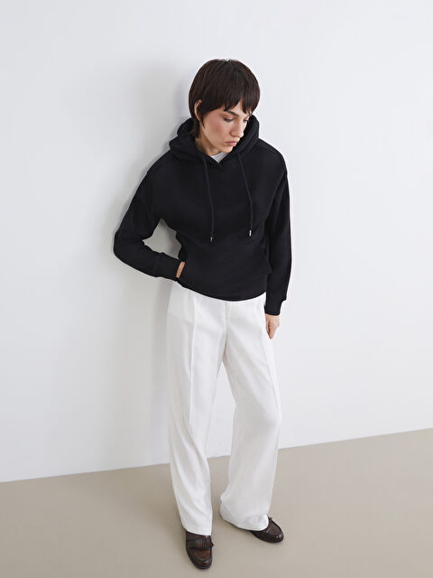 LC WAIKIKI Oversize Kadın Kalın Hoodie - S6L595Z8-CVL