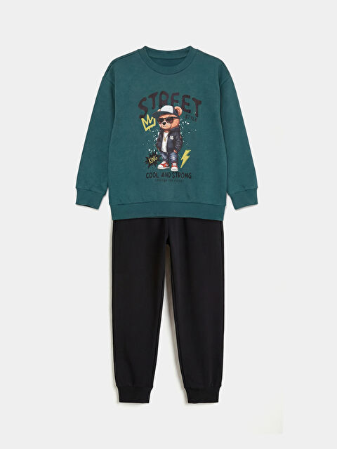 LCW baby Bisiklet Yaka Erkek Bebek Takım - S6L607Z1-HHE