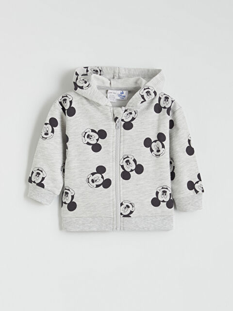 LCW baby Mickey Mouse Baskılı Erkek Bebek Hırka - S6L610Z1-998