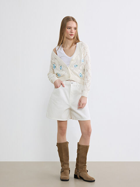 XSIDE Bermuda fit ženski teksas šorts