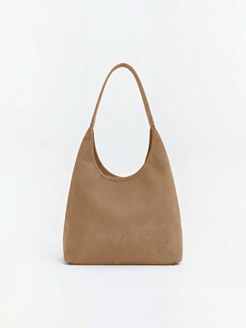 LCW ACCESSORIES Süet Görünümlü Kadın Omuz Çantası - S6L635Z8-EHW