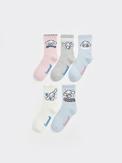 LCW Kids Cinnamoroll Baskılı Kız Çocuk 5'li Soket Çorap - S6L650Z4-J3N