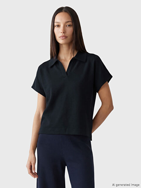 LCW STUDIO Polo Yaka Kadın Tişört