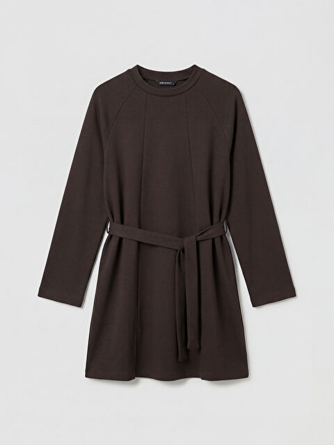 LCW Modest Bisiklet Yaka Soft Touch Kadın Sweatshirt Tunik - S6L699Z8-HMK