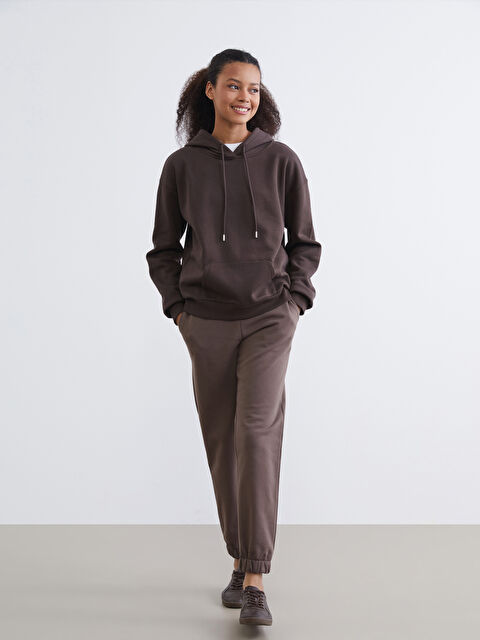 XSIDE Beli Lastikli Kadın Kalın Jogger Eşofman Altı - S6L703Z8-ZAQ