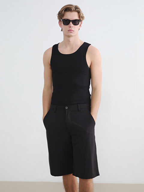 XSIDE U Yaka Erkek Kolsuz Tişört - S6L706Z8-CVL