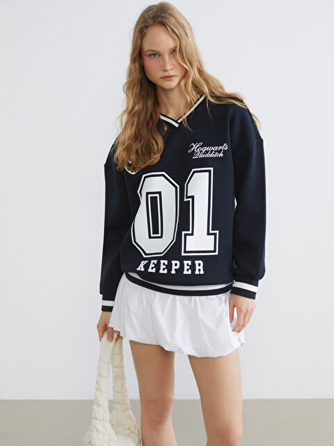 XSIDE Woman NAVY Sweatshirt - S6L759Z8-ZEL