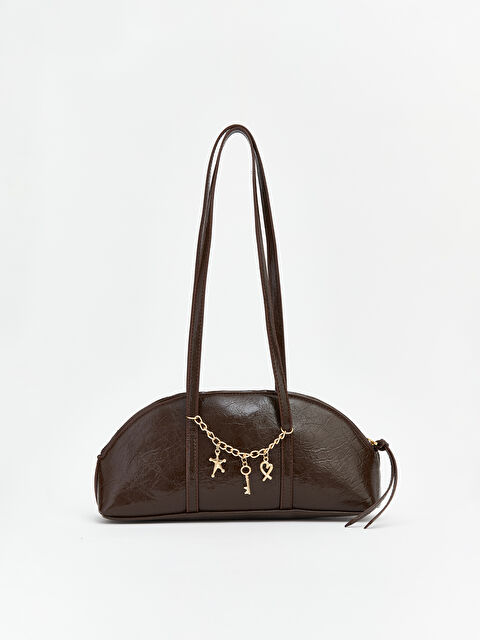 LCW ACCESSORIES Zincir Detaylı Deri Görüünmlü Kadın Omuz Çantası - S6L769Z8-DJ7
