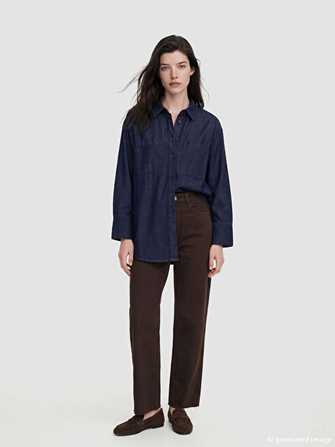 LCW Comfort Flare Kadın Jean Pantolon - S6L771Z8-D7V