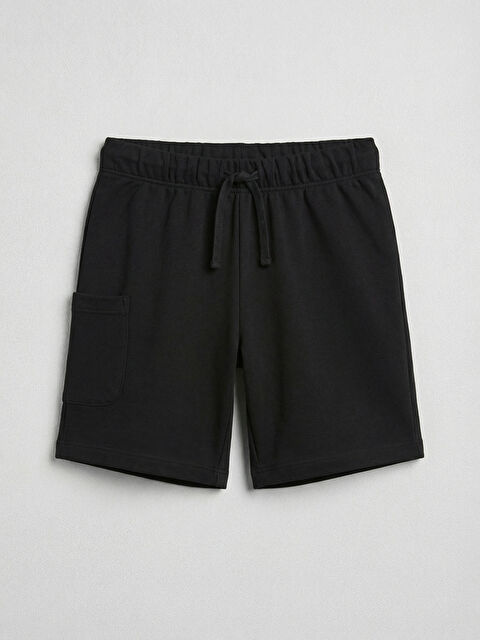 LCW ECO Beli Lastikli Keten Karışımlı Erkek Çocuk Kargo Şort - S6L820Z1-CVL