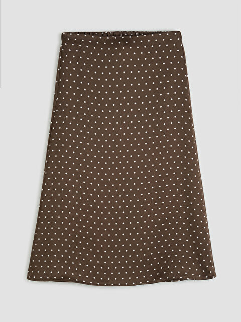 LCW Grace Beli Lastikli Puantiyeli Etek - S6L824Z8-LQY