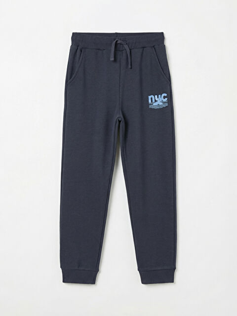 LCW ECO NYC Baskılı Erkek Çocuk Jogger Eşofman Altı - S6L828Z4-VZR