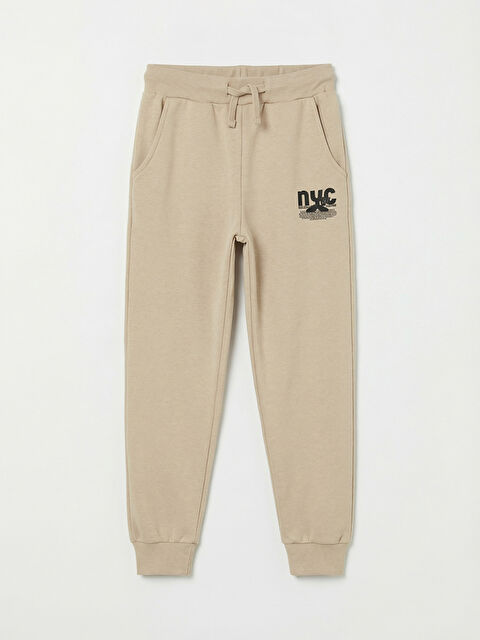 LCW ECO NYC Baskılı Erkek Çocuk Jogger Eşofman Altı - S6L828Z4-ZRW