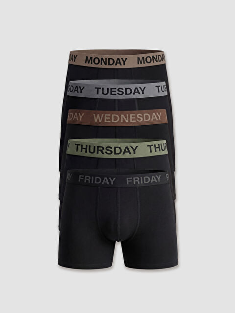 LC WAIKIKI Standart Kalıp Pamuklu Esnek Erkek Boxer 5'li - S6L830Z8-CVL