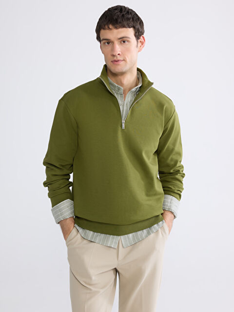 LCW Vision Dik Yaka Erkek Sweatshirt - S6L850Z8-H8M
