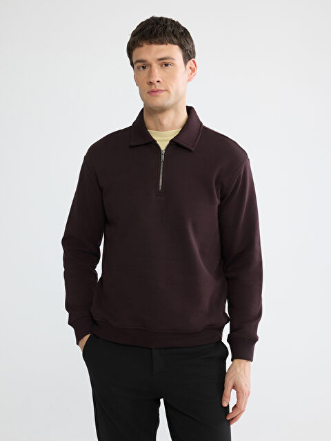 LCW Vision Polo Yaka Erkek Sweatshirt - S6L851Z8-ZQP
